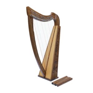 Alternative view of Celtic Harp Claddagh 22 strings Walnut