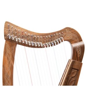 Alternative view of Celtic Harp Boru 19 strings Walnut