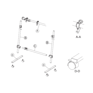 Stagg Adjustable Gong Stand Large manual