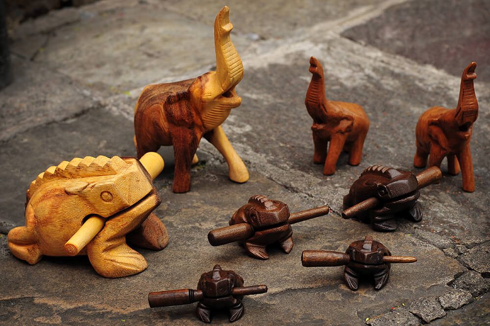 small wooden musical instruments