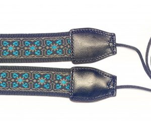 Alternative view of Ukulele strap - Blue Flowers