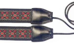 Alternative view of Ukulele strap - Red Flowers