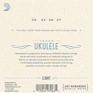 Alternative view of D'Addario EJ88T - Nyltech Ukulele, Tenor