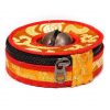 Tibetan cymbal holder, orange/red 7.5cm