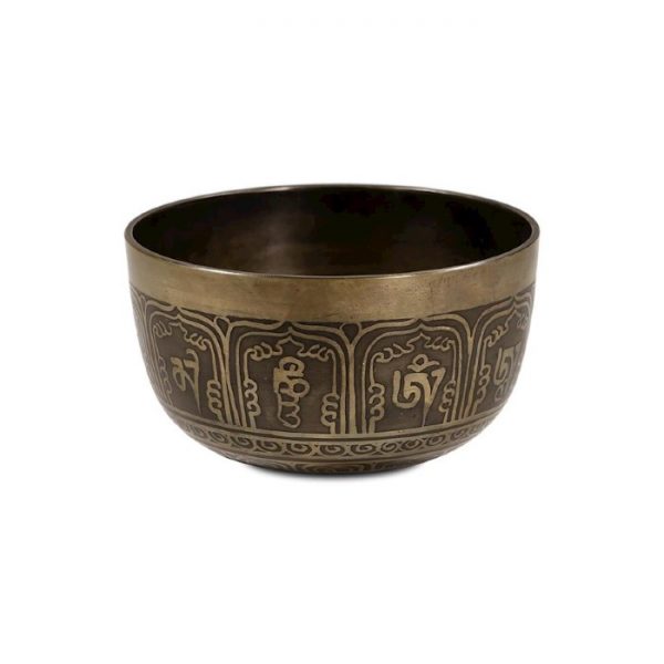 Engraved Singing Bowl 15x7cm
