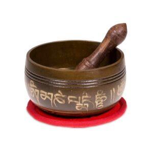 Alternative view of Engraved Singing Bowl Ohm Set
