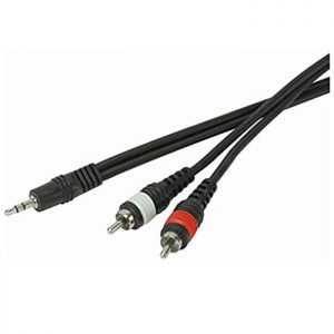 Alternative view of Stagg Phono to mini jack Cable 3m
