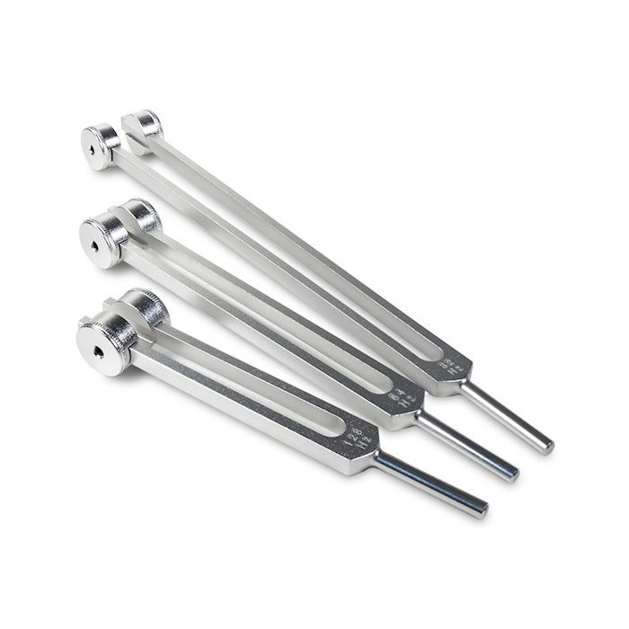 Tuning Fork Otto Set 32Hz, 64Hz, 128Hz, Weighted