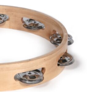 Alternative view of Wooden Tambourine, 16cm, 4 jingles