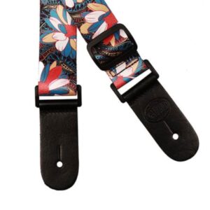 Alternative view of Ukulele Strap - Multicoloured Flowers