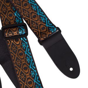 Alternative view of Koda Guitar Strap - Bronze snowflake