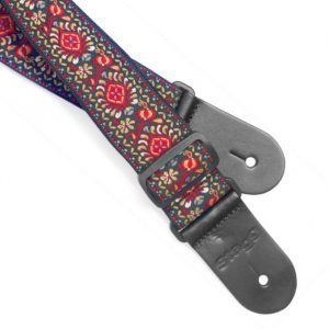 Alternative view of Woven Cotton Guitar strap - Jimmi Red
