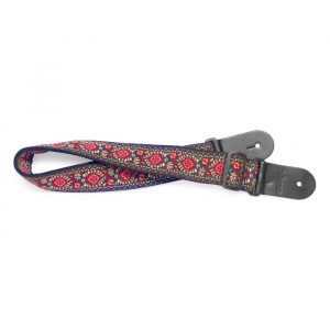 Woven Cotton Guitar strap - Jimmi Red