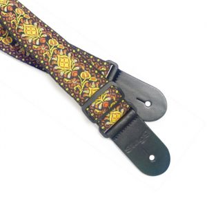 Alternative view of Woven Cotton Guitar strap - Jimmi Yellow
