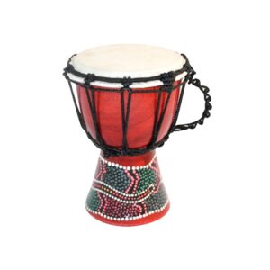 Djembe, 20cm Painted/Carved