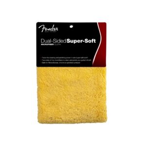 Fender Dual-Sided Super-Soft Microfiber Cloth, Yellow