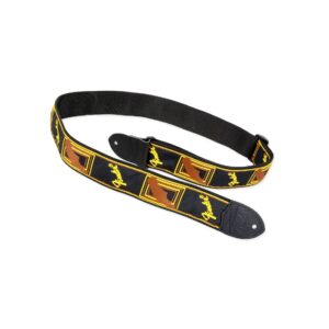 Alternative view of Fender Guitar Strap -  Black & Yellow