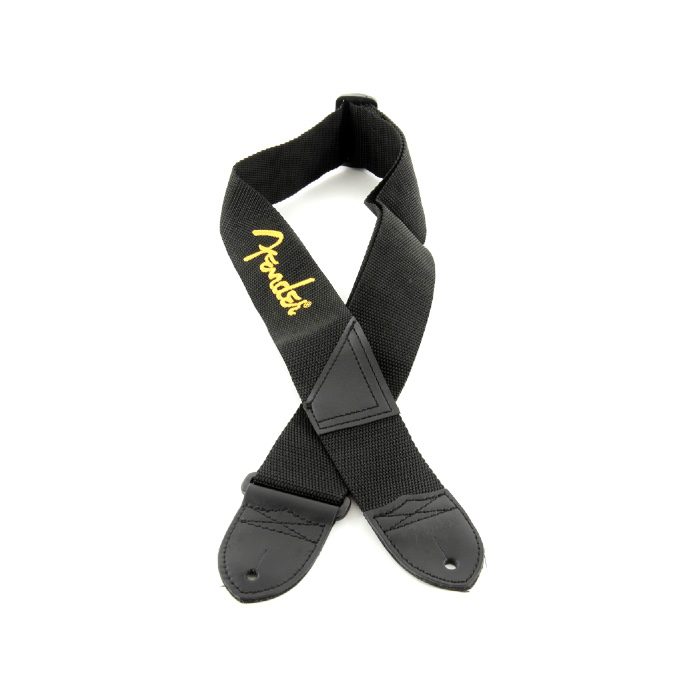Fender Guitar Strap - Yellow Logo - Image 2
