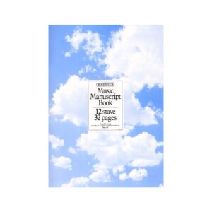 Woodstock Music Manuscript Paper 12 Stave 96 pages A4