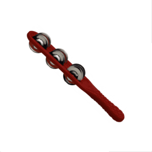 Jingle stick - Plastic, Red, 6 jingles