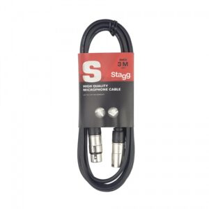Alternative view of Stagg Microphone Cable - XLR Male to XLR Female, 3m