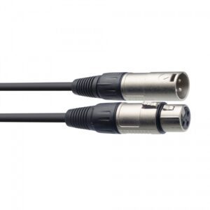 Stagg Microphone Cable - XLR Male to XLR Female, 6m