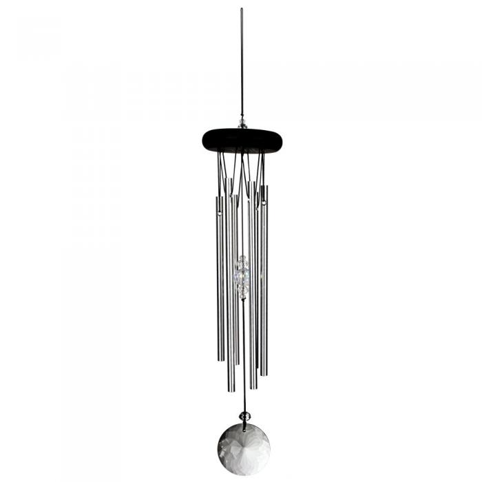 Woodstock Crystal Meditation Chime Silver