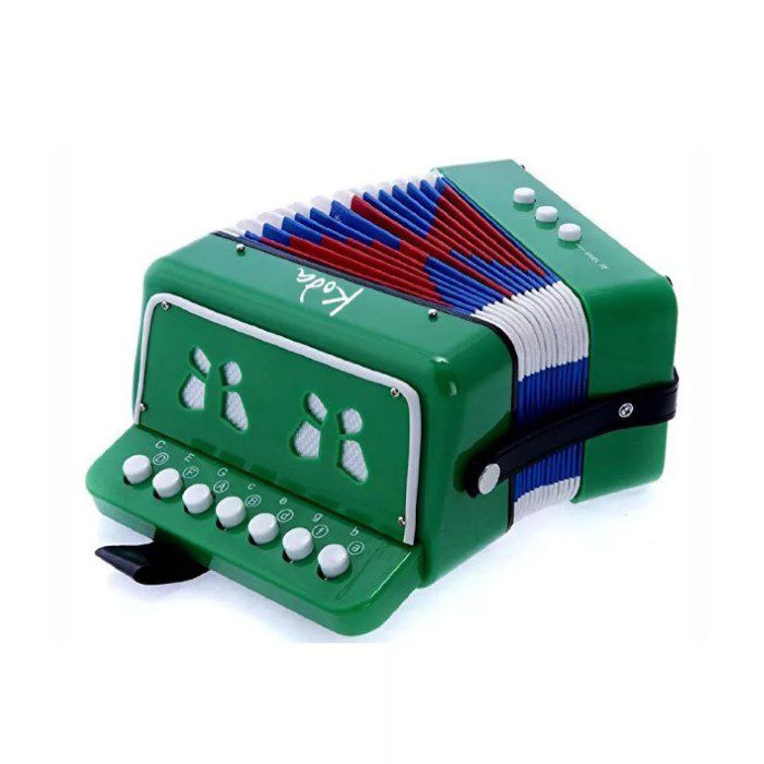 Accordion - 7 Button Green