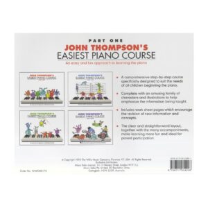 Alternative view of Easiest Piano Course 1, John Thompson