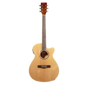 Alternative view of Koda Semi Acoustic Cutaway 4/4 Natural