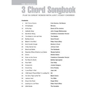 Alternative view of The Ukulele 3 Chords Songbook