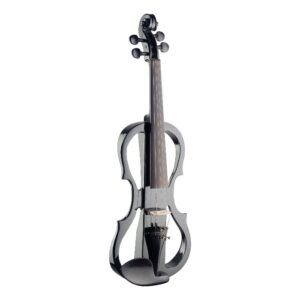 Stagg 4/4 Electric Violin Set - Solid Maple Black