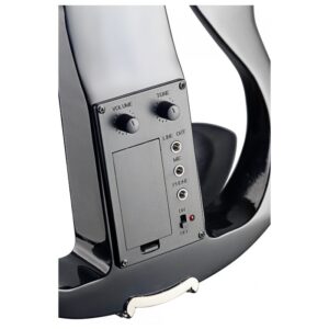 Alternative view of Stagg 4/4 Electric Violin Set - Solid Maple Black