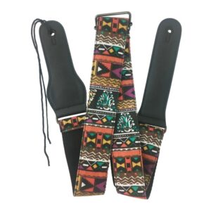 Alternative view of RockYou Guitar Strap - Red Aztec