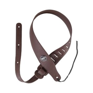 RockYou Guitar Strap - Brown Leatherette