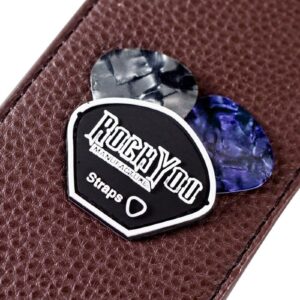 Alternative view of RockYou Guitar Strap - Brown Leatherette