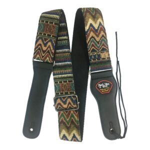 RockYou Guitar Strap - Green Aztec