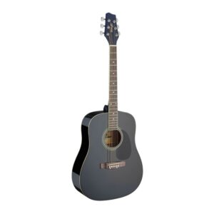 stagg acoustic guitar black full size