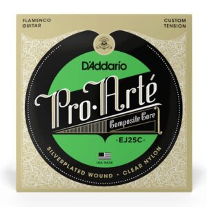 D'Addario EJ25 - Pro-Arté Clear Nylon, Custom Tension