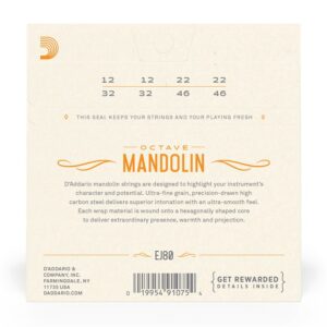 Alternative view of D'Addario EJ80 - PB Octave Mandolin Strings, Medium