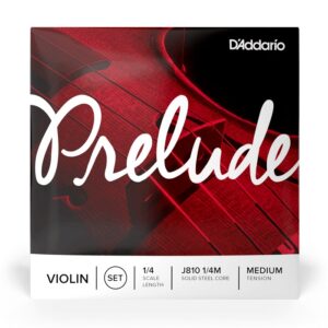 D'addario Prelude Violin String Set, 14 Scale, Medium