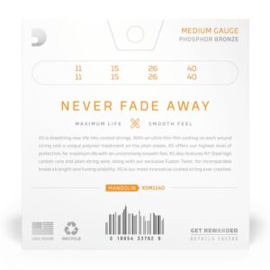 Alternative view of D'addario XS - Mandolin PB, Medium, 11-40