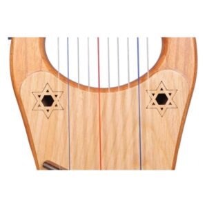 Alternative view of Kinnor Lyre Harp