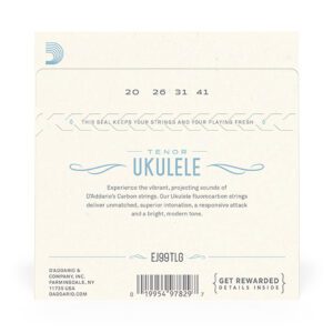 Alternative view of D'Addario EJ99TLG Low G Ukulele - Carbon