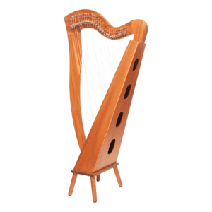 Alternative view of Celtic Harp McHugh 29 strings Mahogany