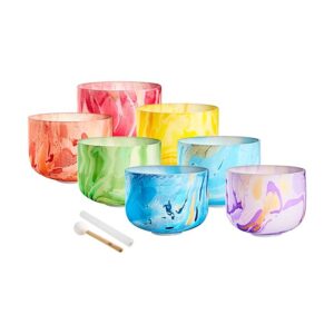 Meinl Marbled Crystal Singing Bowls Chakra Set