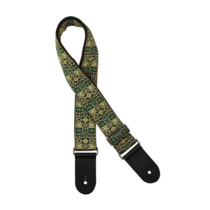 Guitar Strap Green Mosaic