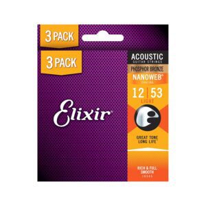 Elixir acoustic PB light 3 pack