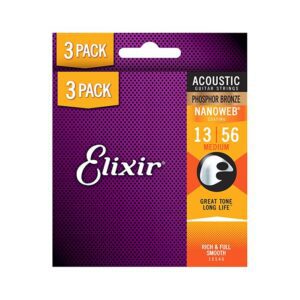 elixir acoustic PB medium 3 pack