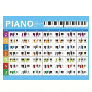 Alternative view of Piano Chords Chart
